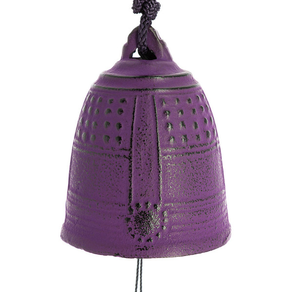 Cloche Feng Shui Furin Iwachu pourpre 5,5 cm