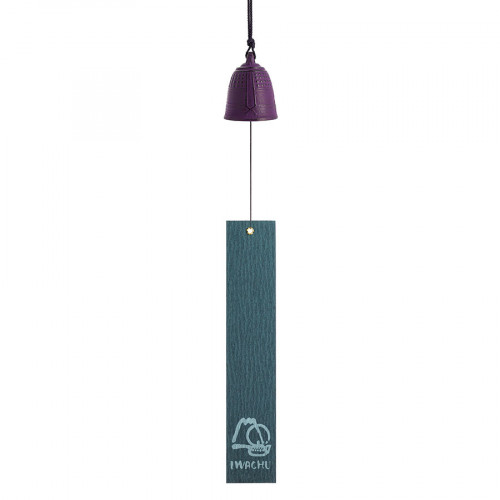 Cloche Feng Shui Furin Iwachu pourpre 5,5 cm