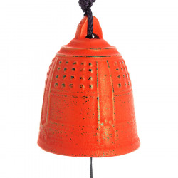 Cloche Feng Shui Furin Iwachu rouge 5,5 cm