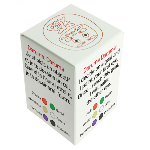 Daruma blanc petit format Amour