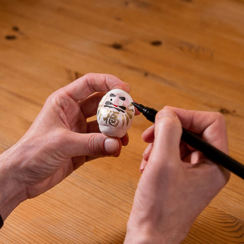 Daruma blanc petit format Amour