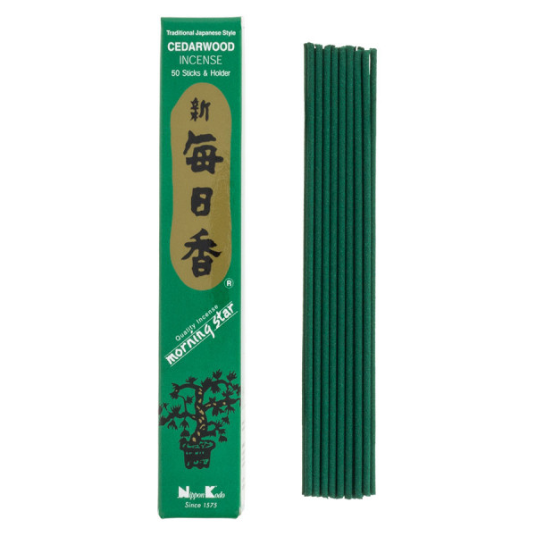 Encens Morning Star Cèdre 50 bâtonnets