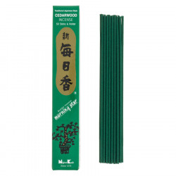 Encens Morning Star Cèdre 50 bâtonnets