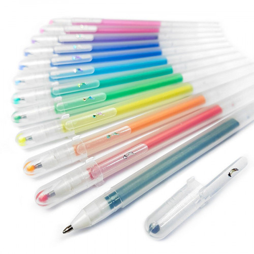 12 Stylos gel Gelly Roll Stardust pailletés