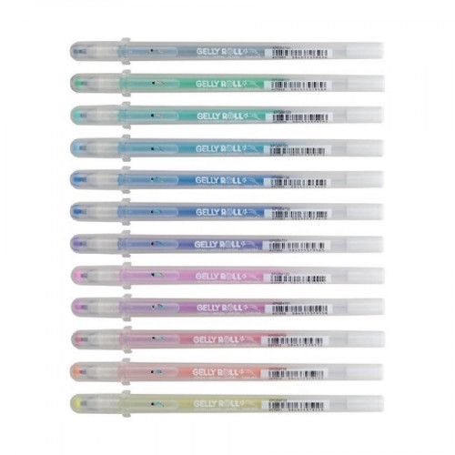 12 Stylos gel Gelly Roll Stardust pailletés