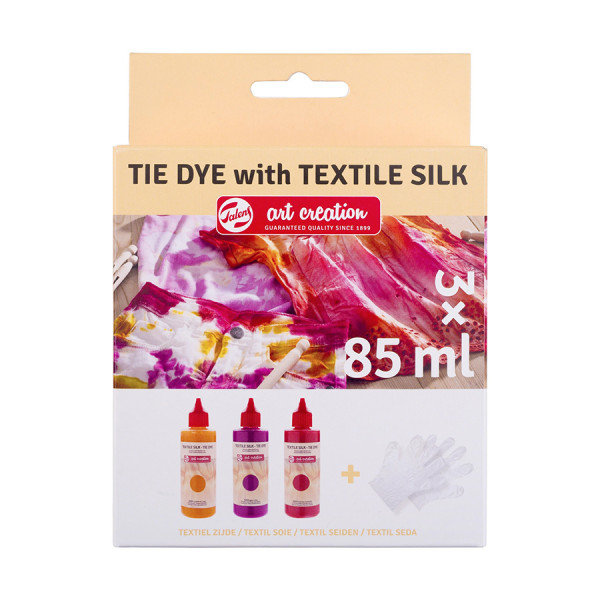 Teinture Soie Tie & Dye 3 x 85 ml Set Rose