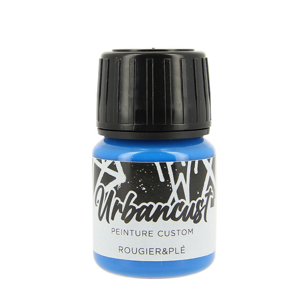 Peinture Custom Cuir 30 ml Couleurs basiques n°12 Cyan (bleu primaire)
