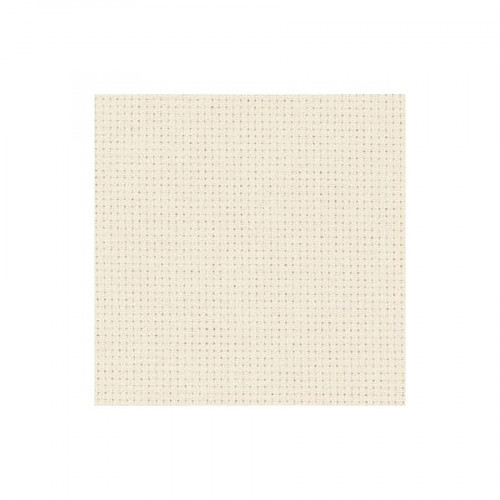 Toile à broder Aïda 5.4 pts/cm 14 ct 48 x 53 cm Sable Blanc
