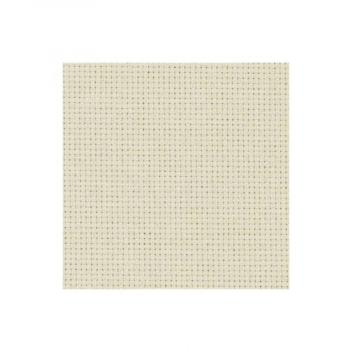 Toile à broder Aïda 5.4 pts/cm 14 ct 48 x 53 cm Beige