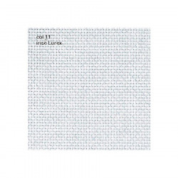 Toile à broder Aïda 5.4 pts/cm 14 ct 48 x 53 cm Blanc Irisé