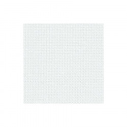 Toile à broder Aïda 7 pts/cm 18 ct 48 x 53 cm Blanc Lurex Bleu