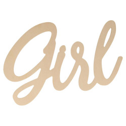 Support en bois «&nbsp;Girl&nbsp;» 25 x 15,5 cm - Artemio