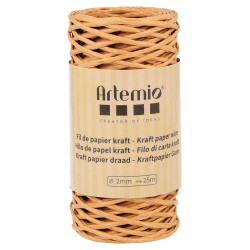 Fil de papier kraft 2 mm x 25 m - Artemio