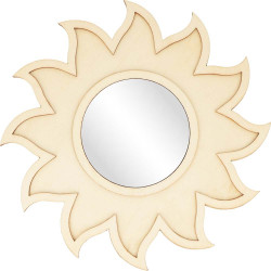 Miroir en bois Soleil - Artemio