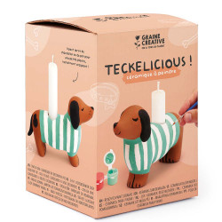 Kit céramique Teckel à décorer - Graine Créative