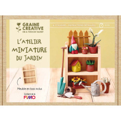 Coffret Fimo Miniatures Jardin - Graine Créative