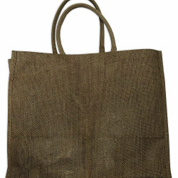 Sac cabas en toile de jute beige  40 x 31 cm - Aladine