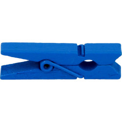 Set de 24 pinces bleues et blanches 3,5 x 0,7 cm - Artemio