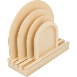 Cadre en arc-en-ciel en bois 15 x 16,7 x 6,5 cm - Artemio
