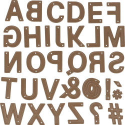 Dies alphabet majuscule et symboles - Artemio