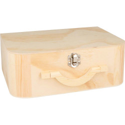 Valisette en bois avec anse - Artemio