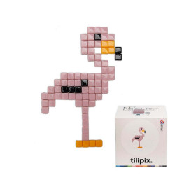 Kit DIY Pixel Art Flamant rose mini -Tilipix