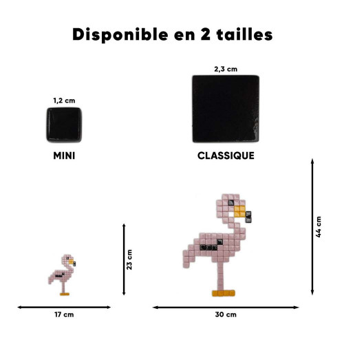 Kit DIY Pixel Art Flamant rose mini -Tilipix