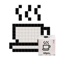 Kit DIY Pixel Art Cafe sur place - Tilipix