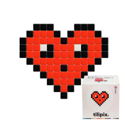 Kit DIY Pixel Art Coeur kawaii mini - Tilipix