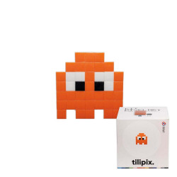 Kit DIY Pixel Art Petit fantôme orange - Tilipix