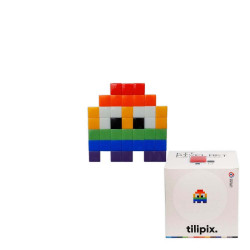 Kit DIY Pixel Art Petit fantôme arc-en-ciel  - Tilipix