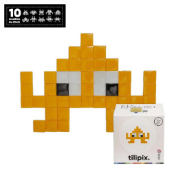 Kit DIY Pixel Art Monstre  jaune  - Tilipix