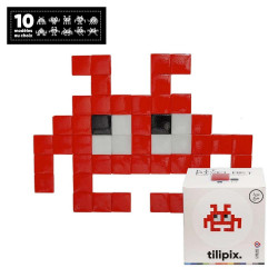 Kit DIY Pixel Art Monstre rouge - Tilipix
