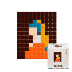 Kit DIY Pixel Art La jeune fille à la perle mini - Tilipix