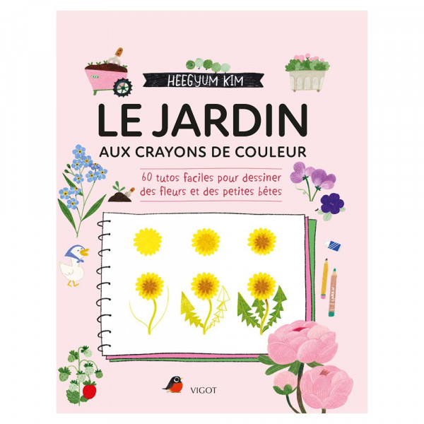 Livre Le jardin aux crayons de couleur - Vigot