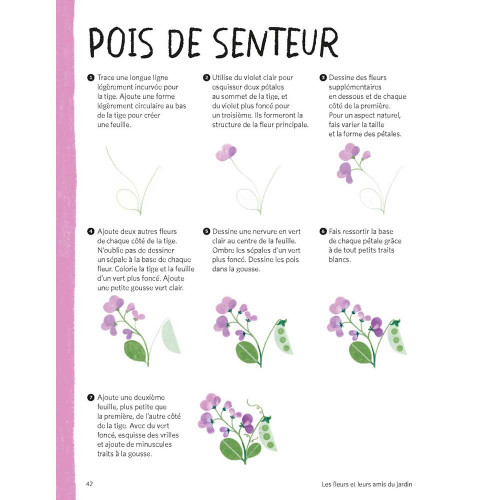 Livre Le jardin aux crayons de couleur - Vigot