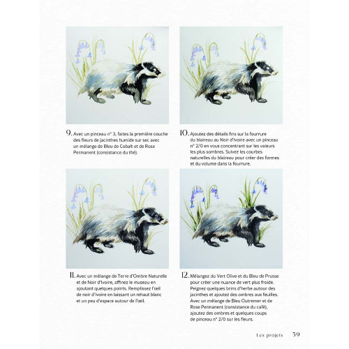 Livre Merveilleuse forêt à l'aquarelle - Vigot
