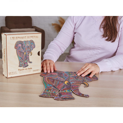 Puzzle en bois L’Eléphant Impérial