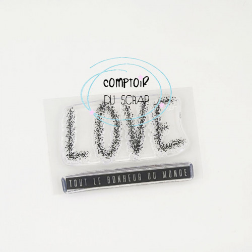 Tampons transparents Love - 2 pcs