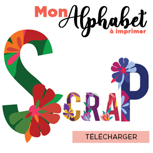 Scrapbooking gratuit - Stickers alphabet à imprimer