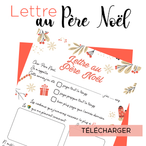 Scrapbooking gratuit - Lettre père noël à imprimer