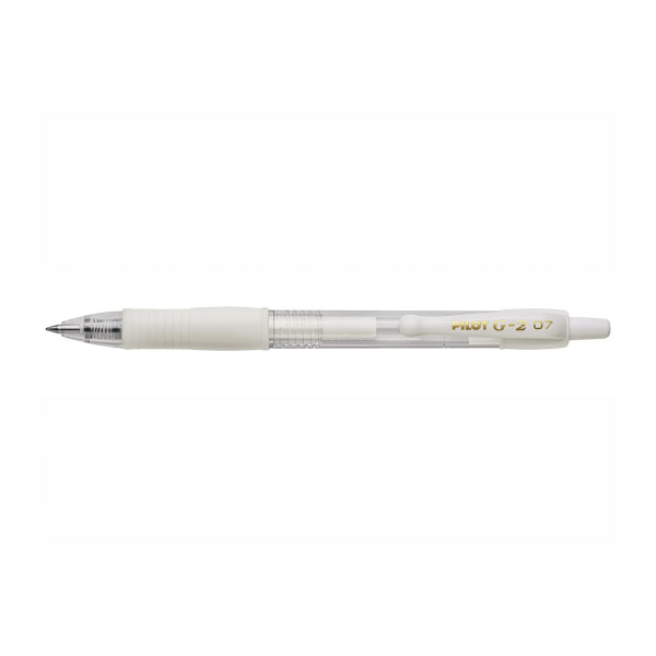 Stylo G2 Pastel Roller encre gel - Pointe moyenne - Blanc