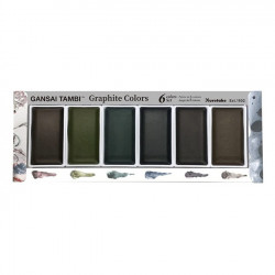 Aquarelle Gansai Tambi x6 - Graphite Colors