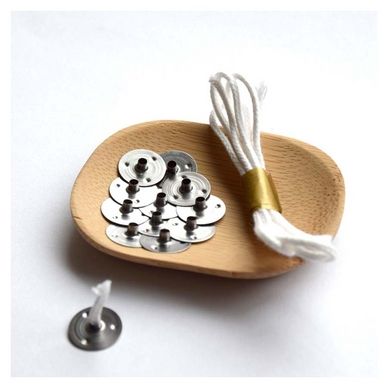 Mèches à Bougies et Supports 10 pcs
