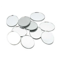 Miroirs adhésifs Ovales 10 pcs 20 x 25 mm