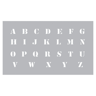 Pochoir Alphabet 12 x 20 cm