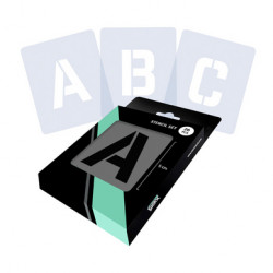 Pochoirs Alphabet 5 cm 26 Lettres Sans Sérif