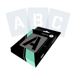 Pochoirs Alphabet 7 cm 26 Lettres Sans Sérif
