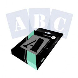 Pochoirs Alphabet 7 cm 26 Lettres Sérif