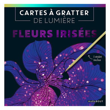 Cartes à gratter de lumière Fleurs irisées